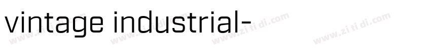 vintage industrial字体转换